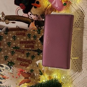 Kate Spade Slim Pink Leather Wallet EUC.SOLD @rumari14